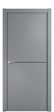 Дверь межкомнатная Slot 10-001 Цвет Гриджио Покрытие Эмаль  Наличник L 75 Цена 44028