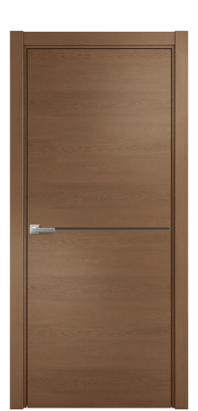 Дверь межкомнатная Слот 10-001 Цвет Дуб Темный Покрытие Шпон натуральный  Наличник L 75 Цена 48750