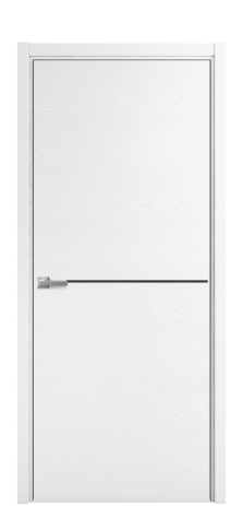 Дверь межкомнатная Слот 10-001 Цвет Ясень Белый Покрытие Шпон крашеный  Наличник L 50 Цена 45875