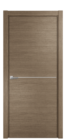 Дверь межкомнатная Slot 10-001 Цвет Дуб Кофе Покрытие Шпон масло  Наличник L 75 Цена 43175
