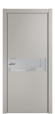 Дверь межкомнатная Ветро 11 Цвет Серый Шелк Покрытие Эмаль  Наличник L 75 Цена 46075