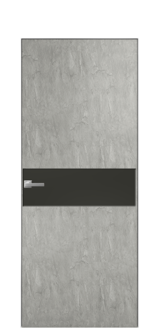 Дверь межкомнатная Ветро 11 Цвет Скол камня грей Покрытие ПВХ ФАКТУРНЫЕ Наличник Скрытый короб хром Цена 41000