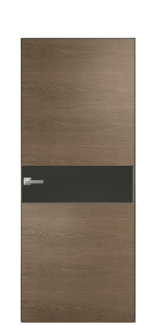 Дверь межкомнатная Ветро 11 Цвет Дуб Мускат Покрытие Шпон натуральный  Наличник Скрытый короб хром Цена 49450