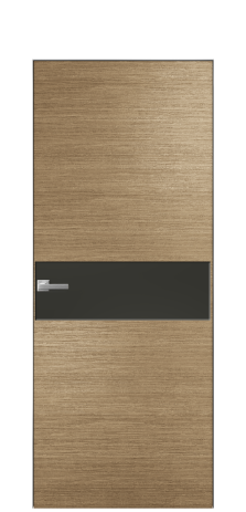 Дверь межкомнатная Ветро 11 Цвет Дуб Янтарь Покрытие Шпон масло  Наличник Скрытый короб хром Цена 51300