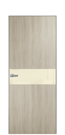 Дверь межкомнатная Vetro 11 Цвет Maderaira oak sand Покрытие ПВХ WOOD NATURAL Наличник Скрытый короб хром Цена 41000