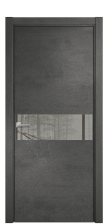 Дверь межкомнатная Vetro 11 Цвет Камень темный Покрытие ПВХ ORIGINAL Наличник L 75 Цена 34600