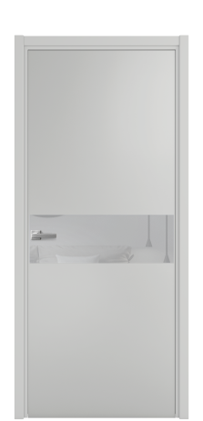 Дверь межкомнатная Vetro 11 Цвет Телегрей Покрытие Эмаль  Наличник L 50 Цена 46075