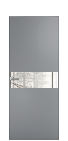 Дверь межкомнатная Vetro 11 Цвет Гриджио Покрытие Эмаль  Наличник Скрытый короб хром Цена 47048