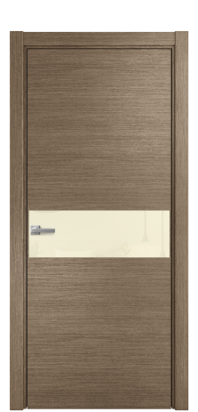Дверь межкомнатная Vetro 11 Цвет Дуб Кофе Покрытие Шпон масло  Наличник L 75 Цена 54275