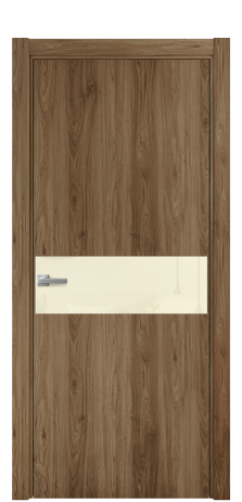 Дверь межкомнатная Vetro 11 Цвет Орех NY классический Покрытие ПВХ WOOD NATURAL Наличник L 75 Цена 30825