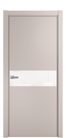 Дверь межкомнатная Vetro 11 Цвет Пудра Покрытие Эмаль  Наличник L 75 Цена 40975