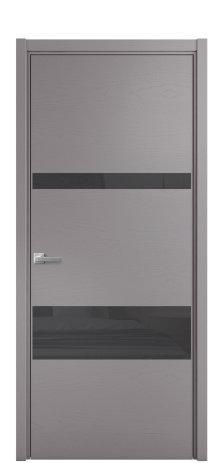 Дверь межкомнатная Vetro 12 Цвет Ясень Ирис Покрытие Шпон крашеный  Наличник L 50 Цена 48025