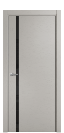 Дверь межкомнатная Vetro 13 Цвет Ясень Серый Шелк Покрытие Шпон крашеный  Наличник L 75 Цена 44150