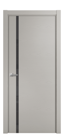 Дверь межкомнатная Vetro 13 Цвет Ясень Серый Шелк Покрытие Шпон крашеный  Наличник L 75 Цена 44150