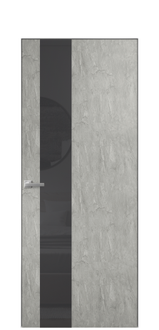 Дверь межкомнатная Ветро 14 Цвет Скол камня грей Покрытие ПВХ ФАКТУРНЫЕ Наличник Скрытый короб хром Цена 41000
