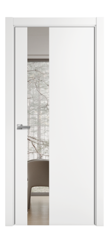 Дверь межкомнатная Ветро 14 Цвет Белый Покрытие Эмаль  Наличник L 75 Цена 45575