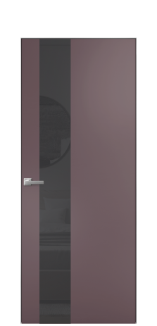 Дверь межкомнатная Ветро 14 Цвет Лиловый Покрытие Эмаль  Наличник Скрытый короб хром Цена 47048