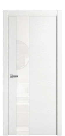 Дверь межкомнатная Ветро 14 Цвет Ясень Белый Покрытие Шпон крашеный  Наличник L 75 Цена 48775