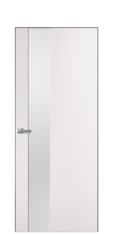 Дверь межкомнатная Ветро 14 Цвет Крем Покрытие Эмаль  Наличник Скрытый короб хром Цена 45550