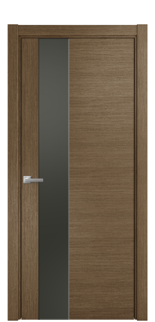 Дверь межкомнатная Ветро 14 Цвет Дуб Шоколад Покрытие Шпон масло  Наличник L 75 Цена 54275
