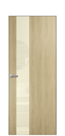 Дверь межкомнатная Vetro 14 Цвет Maderaira oak amber Покрытие ПВХ WOOD NATURAL Наличник Скрытый короб хром Цена 41000