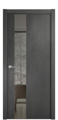 Дверь межкомнатная Vetro 14 Цвет Камень темный Покрытие ПВХ ORIGINAL Наличник L 75 Цена 34600