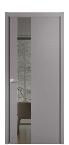 Дверь межкомнатная Vetro 14 Цвет Ясень Ирис Покрытие Шпон крашеный  Наличник L 50 Цена 49275