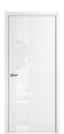Дверь межкомнатная Vetro 14 Цвет Ясень Белый Покрытие Шпон крашеный  Наличник L 50 Цена 48025