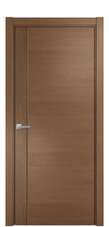 Дверь межкомнатная Ветро 17 Цвет Дуб Темный Покрытие Шпон натуральный  Наличник L 75 Цена 51050
