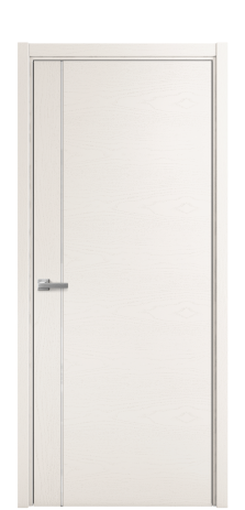 Дверь межкомнатная Vetro 17 Цвет Ясень Молочный Покрытие Шпон крашеный  Наличник L 50 Цена 48175