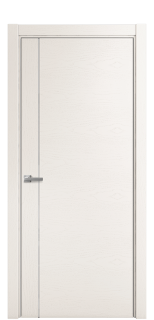 Дверь межкомнатная Vetro 17 Цвет Ясень Молочный Покрытие Шпон крашеный  Наличник L 75 Цена 44150