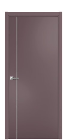 Дверь межкомнатная Vetro 17 Цвет Лиловый Покрытие Эмаль  Наличник L 50 Цена 44675