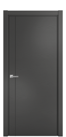 Дверь межкомнатная Slot 10-011 Цвет Ясень Антрацит Покрытие Шпон крашеный  Наличник L 75 Цена 41000