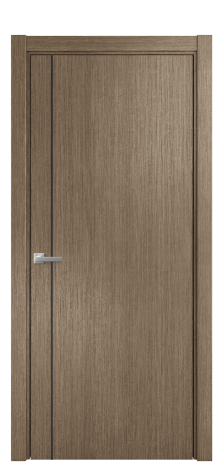 Дверь межкомнатная Слот 10-011 Цвет Дуб Кофе Покрытие Шпон масло  Наличник L 75 Цена 49975