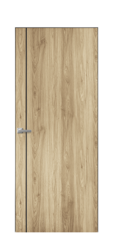 Дверь межкомнатная Slot 10-011 Цвет Орех NY светлый Покрытие ПВХ WOOD NATURAL Наличник Скрытый короб хром Цена 38100