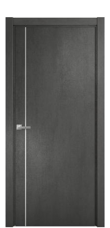 Дверь межкомнатная Slot 10-011 Цвет Камень темный Покрытие ПВХ ORIGINAL Наличник L 75 Цена 31200