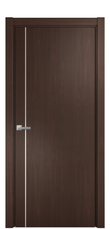 Дверь межкомнатная Slot 10-011 Цвет Каштановый Орех Покрытие Шпон натуральный  Наличник L 75 Цена 51900