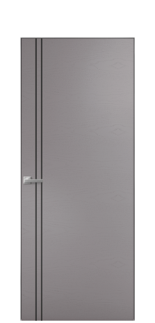 Дверь межкомнатная Slot 10-012 Цвет Ясень Ирис Покрытие Шпон крашеный  Наличник Скрытый короб хром Цена 55950