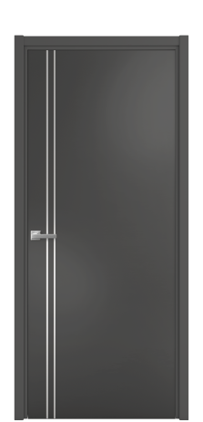 Дверь межкомнатная Slot 10-012 Цвет Антрацит Покрытие Эмаль  Наличник L 50 Цена 41525