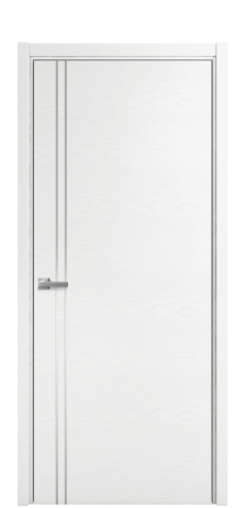 Дверь межкомнатная Slot 10-012 Цвет Ясень Белый Покрытие Шпон крашеный  Наличник L 50 Цена 44875