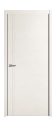 Дверь межкомнатная Slot 10-012 Цвет Ясень Молочный Покрытие Шпон крашеный  Наличник L 50 Цена 44875