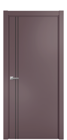 Дверь межкомнатная Slot 10-012 Цвет Лиловый Покрытие Эмаль  Наличник L 75 Цена 39408