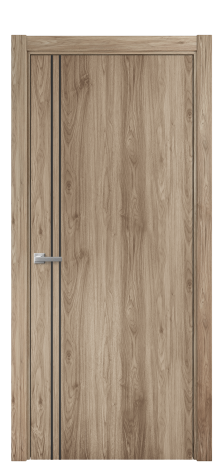 Дверь межкомнатная Слот 10-012 Цвет Орех смоук Покрытие ПВХ ПОД ДЕРЕВО Наличник L 75 Цена 31200