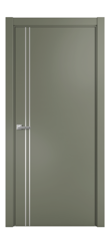 Дверь межкомнатная Слот 10-012 Цвет Зеленый Покрытие Эмаль  Наличник L 75 Цена 39408