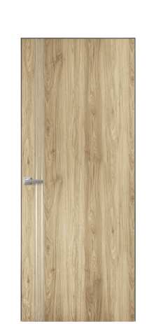 Дверь межкомнатная Slot 10-012 Цвет Орех NY светлый Покрытие ПВХ WOOD NATURAL Наличник Скрытый короб хром Цена 38100