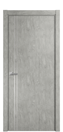Дверь межкомнатная Slot 10-012 Цвет Скол камня грей Покрытие ПВХ ORIGINAL Наличник L 75 Цена 31200