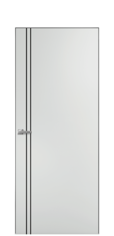 Дверь межкомнатная Slot 10-012 Цвет Облачный Покрытие Эмаль  Наличник Скрытый короб хром Цена 41500