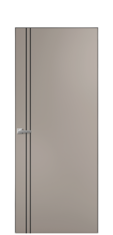 Дверь межкомнатная Slot 10-012 Цвет Какао Покрытие Эмаль  Наличник Скрытый короб хром Цена 38250