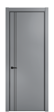 Дверь межкомнатная Слот 10-012 Цвет Телегрей Покрытие ЭМАЛИ Эмаль Наличник Скрытый короб золото Цена 45617