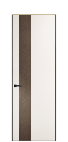 Дверь межкомнатная Дуэт 14 Цвет Молочный Покрытие ЭМАЛИ Эмаль Наличник Скрытый короб золото Цена 55213